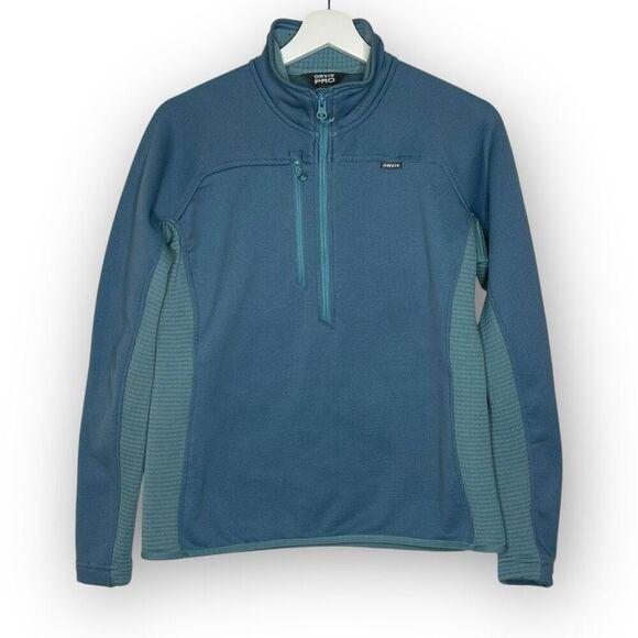Orvis Pro 1/2 Zip Fleece Pullover Jacket Fly Fishing Polartec Blue Women’s Med - Picture 1 of 10